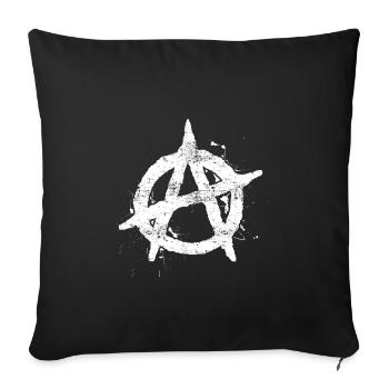 Anarchy Cool - Sofa pillowcase 17,3'' x 17,3'' (45 x 45 cm) - black - Front