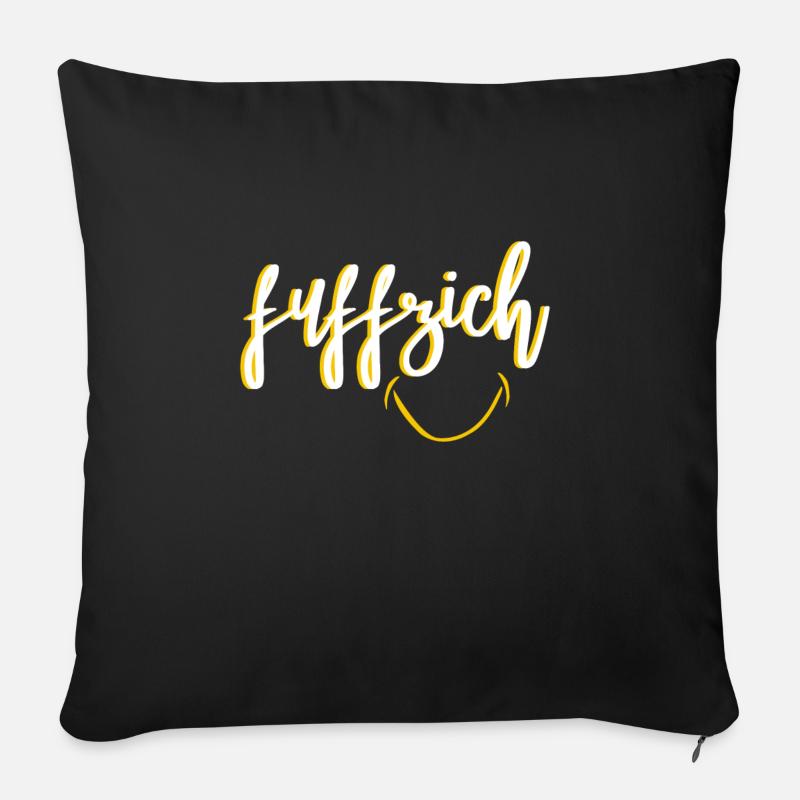TRAGS MIT STOLZ Fuffzich 50 - Sofakissenbezug 45 x 45 cm - Schwarz