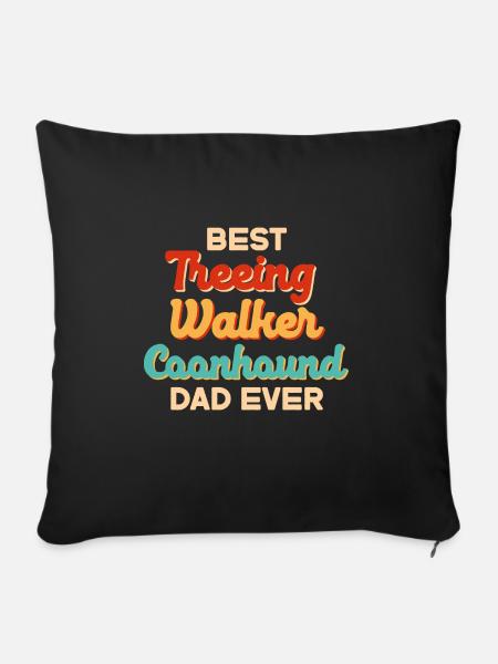 Treeing Walker Coonhound - Sofakissenbezug 45 x 45 cm - Schwarz