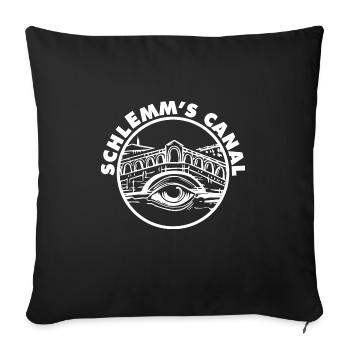 Funny Eyeball Pun Optometrist Quote Schlemm's - Sofa pillowcase 17,3'' x 17,3'' (45 x 45 cm) - black - Front