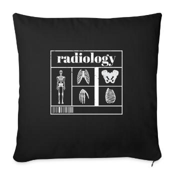 Radiology Squad Rad Tech Radiographer Technician - Sofa pillowcase 17,3'' x 17,3'' (45 x 45 cm) - black - Front