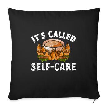Krabben Rangoon Crab Rangoon - Sofa pillowcase 17,3'' x 17,3'' (45 x 45 cm) - black - Front