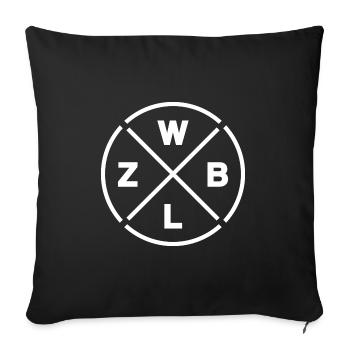 Zwiebel Logo - Sofakissenbezug 45 x 45 cm - Schwarz - Vorne