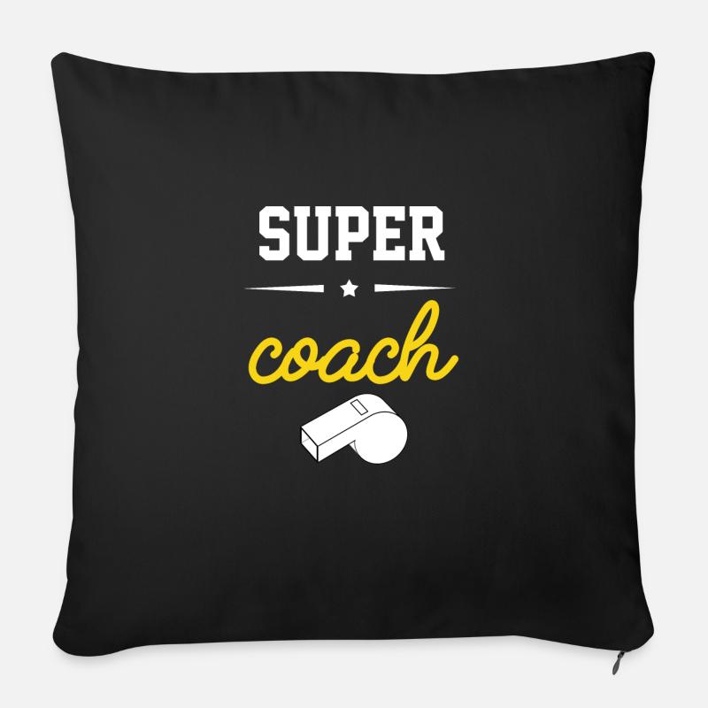 SUPER COACH - Housse de coussin décorative 45 x 45 cm - noir