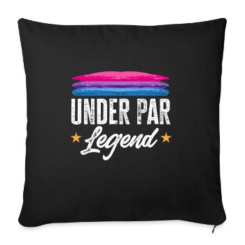 Discgolf Disc Golf Frisbee - Sofa pillowcase 17,3'' x 17,3'' (45 x 45 cm) - black - Front