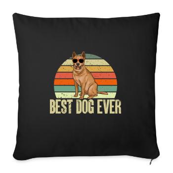 Australian Cattle Dog Red Blue Heeler - Sofakissenbezug 45 x 45 cm - Schwarz - Vorne