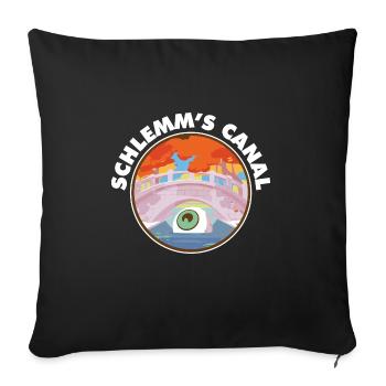 Funny Optometrist Pun Schlemm's Canal Eye - Sofa pillowcase 17,3'' x 17,3'' (45 x 45 cm) - black - Front