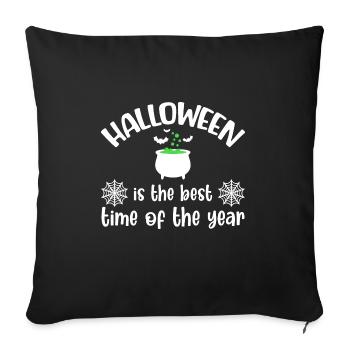 Halloween Costume Pumpkin Skeleton Horror Ghost - Sofa pillowcase 17,3'' x 17,3'' (45 x 45 cm) - black - Front