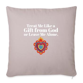 Équipe Religious Treat Me Like A Gift From God - Housse de coussin décorative 45 x 45 cm - taupe clair - Devant