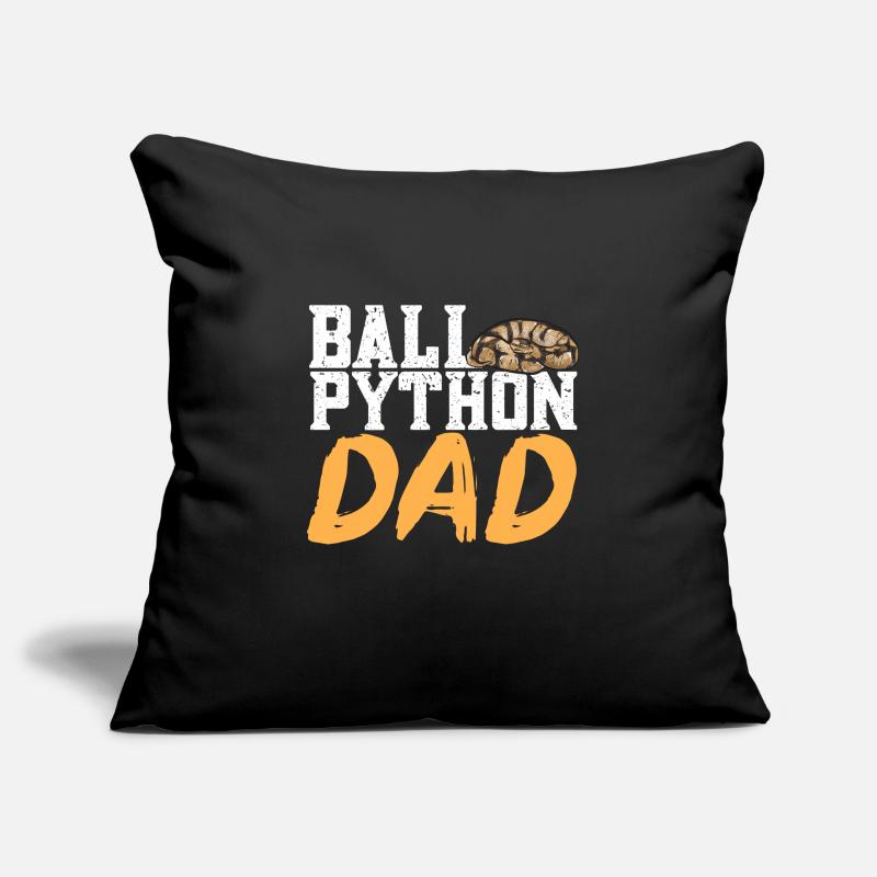Ball Python Snake King Python Housse de coussin décorative 45 x 45 cm