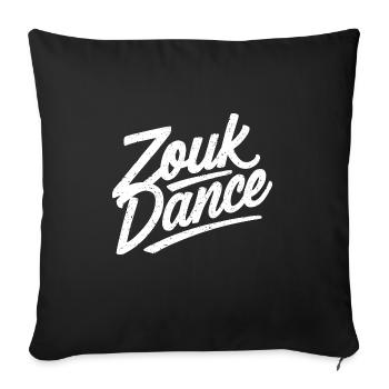 Zouk-Tanz-Geschenk - Sofakissenbezug 45 x 45 cm - Schwarz - Vorne
