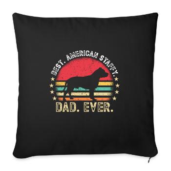 American Staffordshire Bull Terrier Staffy Dog - Sofa pillowcase 17,3'' x 17,3'' (45 x 45 cm) - black - Front
