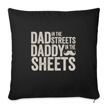 Funny Father's Day Dad In The Streets Dad In The - Sofa pillowcase 17,3'' x 17,3'' (45 x 45 cm) - black - Front