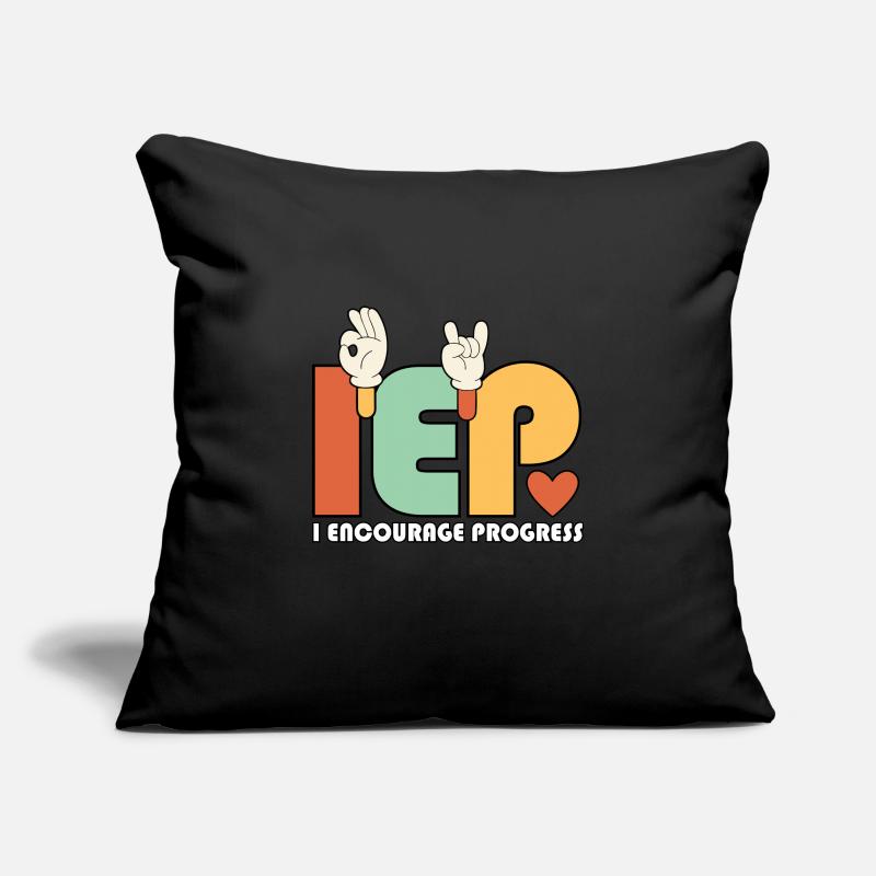 Professeur accéléré Groovy J’encourage le progrès n’est pas Housse de coussin décorative 45 x 45 cm