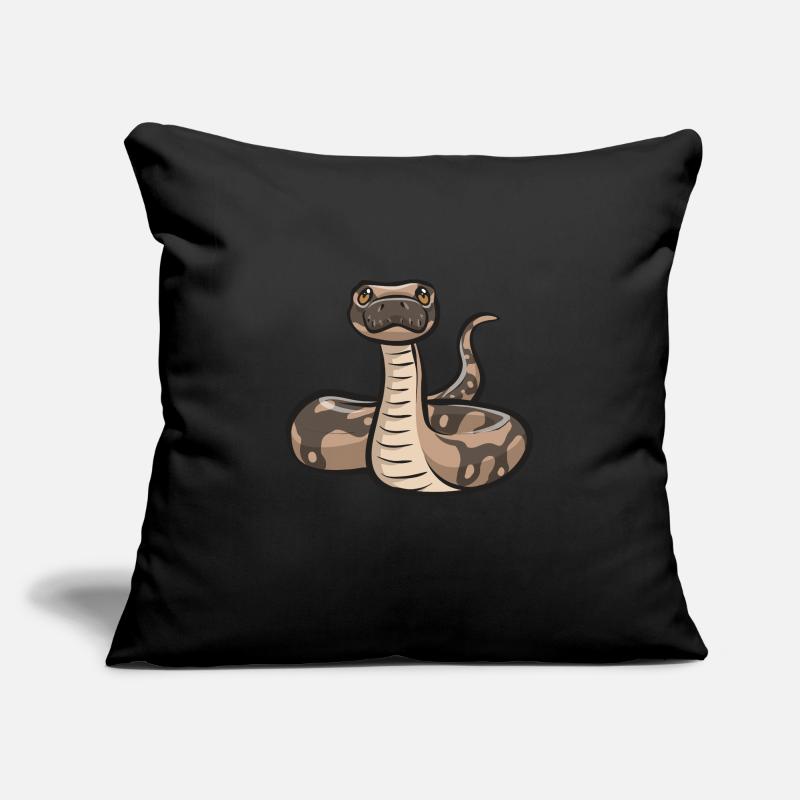 Ball Python Snake King Python Sofa pillowcase 17,3'' x 17,3'' (45 x 45 cm)