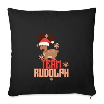 Team Rudolph Crew - Sofa pillowcase 17,3'' x 17,3'' (45 x 45 cm) - black - Front