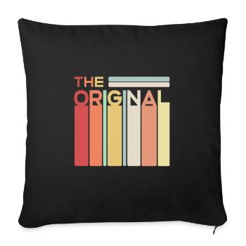 The Original The Remix partner look father child - Sofa pillowcase 17,3'' x 17,3'' (45 x 45 cm) - black - Front