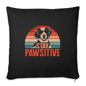 French Brittany Spaniel Epagneul Breton Geschenk - Sofakissenbezug 45 x 45 cm - Schwarz - Vorne