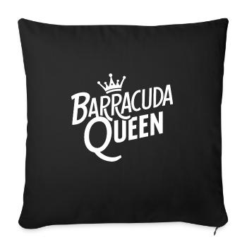 Cadeau pour Barracuda Fish Lover - Housse de coussin décorative 45 x 45 cm - noir - Devant