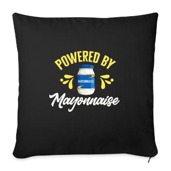 Mayonnaise - Sofa pillowcase 17,3'' x 17,3'' (45 x 45 cm) - black - Front