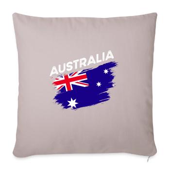 Australia - Sofa pillowcase 17,3'' x 17,3'' (45 x 45 cm) - light taupe - Front