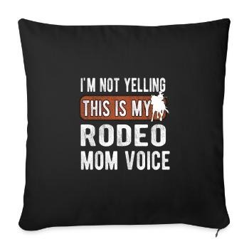 Best Rodeo Mama Rodeo Rider Mother Gift - Sofa pillowcase 17,3'' x 17,3'' (45 x 45 cm) - black - Front