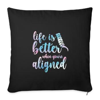 Chiropractor Chiropractic Best Chiropractor - Sofa pillowcase 17,3'' x 17,3'' (45 x 45 cm) - black - Front