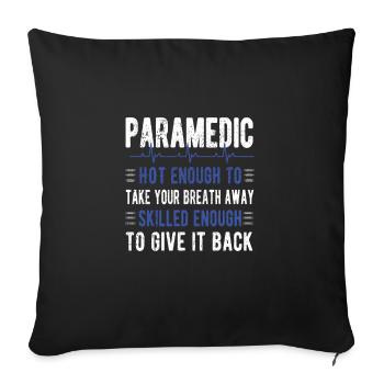 Notfallsanitäter Paramedic Rettungskraft Sanitäter - Sofa pillowcase 17,3'' x 17,3'' (45 x 45 cm) - black - Front