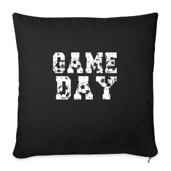 Football Game Day Football Fan Football Match Day - Sofa pillowcase 17,3'' x 17,3'' (45 x 45 cm) - black - Front