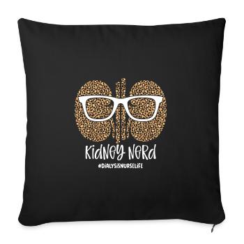 Dialysis Nurse Dialysis Care Nephrology - Sofa pillowcase 17,3'' x 17,3'' (45 x 45 cm) - black - Front