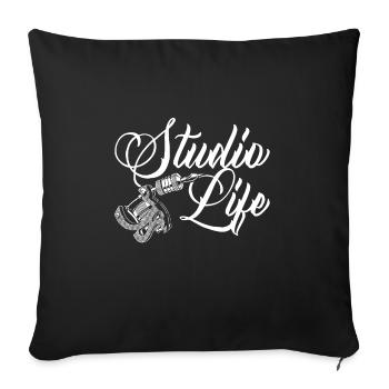 Tatooist Gift for Tattoo Artist Tattoo Artist - Sofa pillowcase 17,3'' x 17,3'' (45 x 45 cm) - black - Front