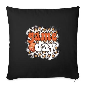 Basketball Game Day Gift Basketball Game Day - Sofa pillowcase 17,3'' x 17,3'' (45 x 45 cm) - black - Front