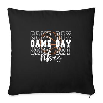 Basketball Game Day Gift Basketball Game Day - Sofa pillowcase 17,3'' x 17,3'' (45 x 45 cm) - black - Front