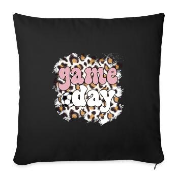 Football Game Day Football Fan Football Match Day - Sofa pillowcase 17,3'' x 17,3'' (45 x 45 cm) - black - Front