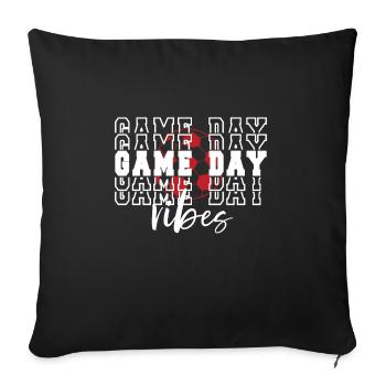 Football Game Day Football Fan Football Match Day - Sofa pillowcase 17,3'' x 17,3'' (45 x 45 cm) - black - Front