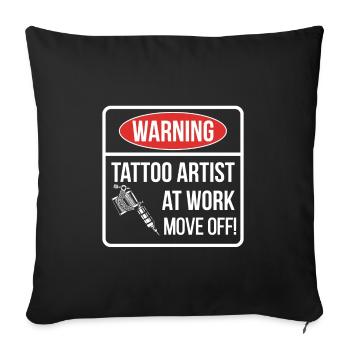 Tattoo Artist Tattoo Artist Gift Tatooist Tattoo - Sofa pillowcase 17,3'' x 17,3'' (45 x 45 cm) - black - Front