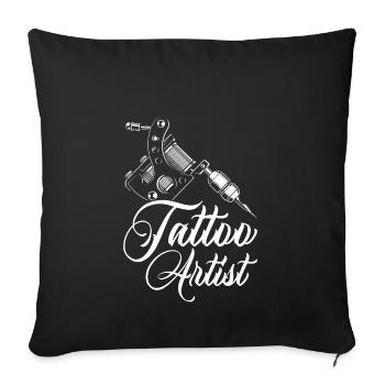 Tattoo Artist Tattoo Artist Gift Tattoo Artist - Sofa pillowcase 17,3'' x 17,3'' (45 x 45 cm) - black - Front