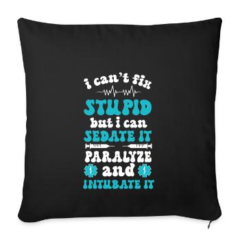Emergency Nurse Nurse Emergency Room - Sofa pillowcase 17,3'' x 17,3'' (45 x 45 cm) - black - Front