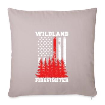 Wildland Firefighter Forest Fire Brigade - Sofa pillowcase 17,3'' x 17,3'' (45 x 45 cm) - light taupe - Front