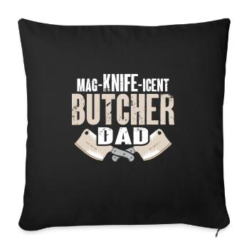 Butcher Butcher Butcher Butcher’s Gift - Housse de coussin décorative 45 x 45 cm - noir - Devant