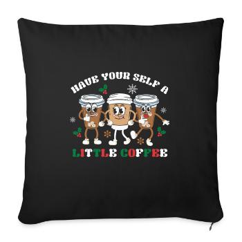 Cadeaux de Noël Noël - Housse de coussin décorative 45 x 45 cm - noir - Devant