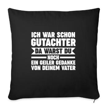 Gutachter - Sofakissenbezug 45 x 45 cm - Schwarz - Vorne
