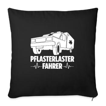 Krankenwagenfahrer Notfallfahrer Patiententranspor - Sofakissenbezug 45 x 45 cm - Schwarz - Vorne