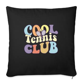 Cool Tennis Club Tennis Coach Tennis Crew Matching - Sofa pillowcase 17,3'' x 17,3'' (45 x 45 cm) - black - Front