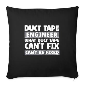 Duct Tape Duct Tape Artisan Masking Tape - Sofa pillowcase 17,3'' x 17,3'' (45 x 45 cm) - black - Front