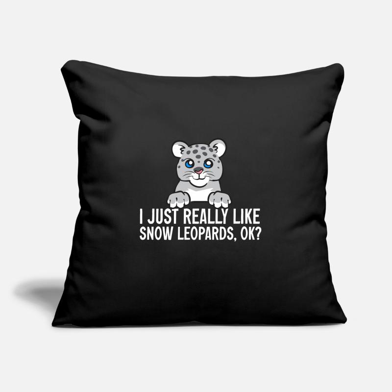 Snow leopard Sofa pillowcase 17,3'' x 17,3'' (45 x 45 cm)