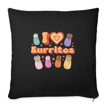 Infirmière Bébé Maternité Infirmière - Housse de coussin décorative 45 x 45 cm - noir - Devant