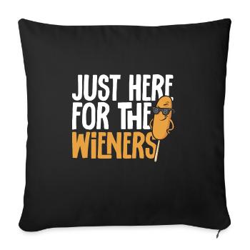 Corn Dog Corndog - Sofa pillowcase 17,3'' x 17,3'' (45 x 45 cm) - black - Front