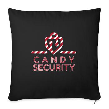 Candy Security Kids Parents Matching Birthday - Sofa pillowcase 17,3'' x 17,3'' (45 x 45 cm) - black - Front