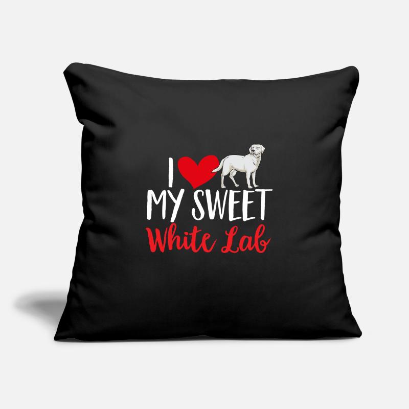 Labrador Retriever blanc Labrador Labrador blanc Housse de coussin décorative 45 x 45 cm